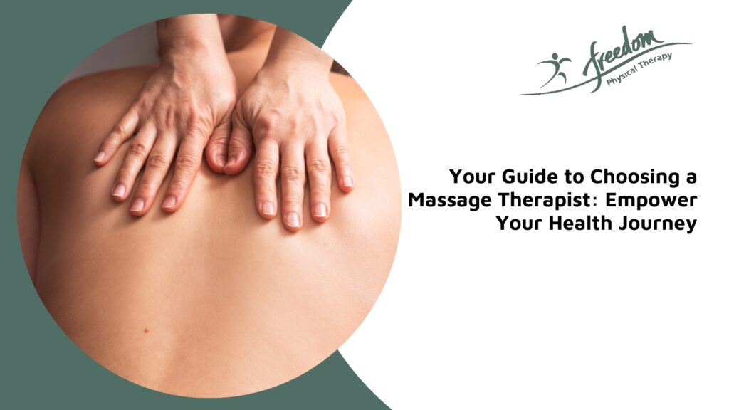 how to choose a massage therapist edmonton south